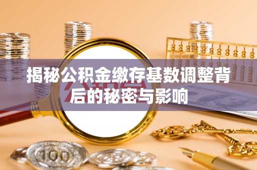 忻府揭秘公积金缴存基数调整背后的秘密与影响
